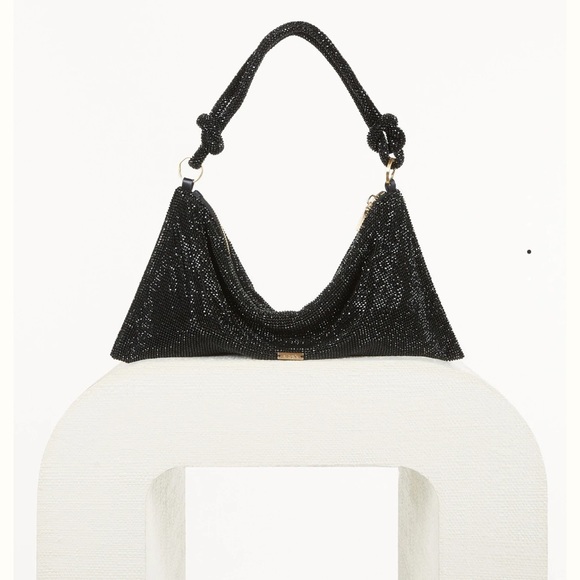 cult gaia Bags Nwt Cult Gaia Hera Mini Black Rhinestone Shoulder